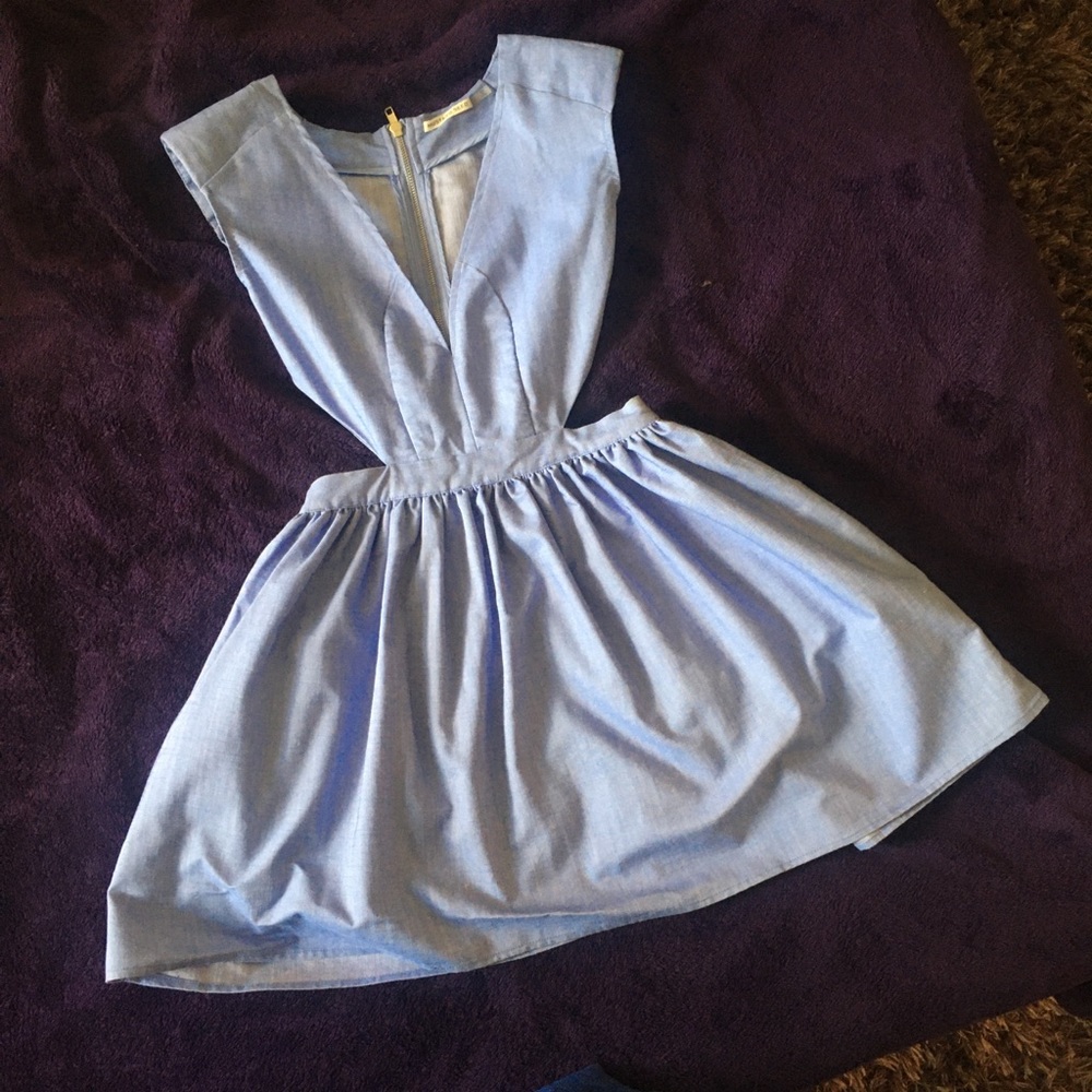 NWOT Mustard Seed blue/chambray dress size S